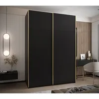 Skriňa s posuvnými dverami Lux 1 170 Čierna