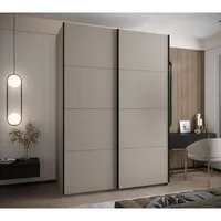 Skriňa s posuvnými dverami Lux 1 170 Sivá Čierna