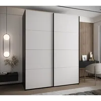 Skriňa s posuvnými dverami Lux 1 190 Biela Čierna