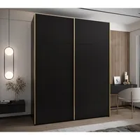 Skriňa s posuvnými dverami Lux 1 190 Čierna
