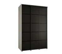 Skriňa Cannes 4 150 hĺbka 60 cm Biela Čierna