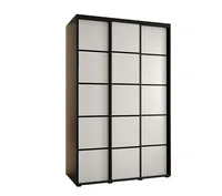 Skriňa Cannes 4 150 hĺbka 60 cm Biela Čierna