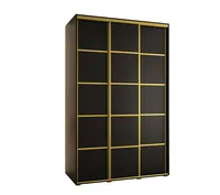 Skriňa Cannes 4 150 hĺbka 60 cm Čierna