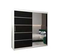 Skriňa s posuvnými dverami Verona 2 200 Biela Čierna
