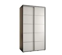 Skriňa Cannes 4 130 hĺbka 60 cm Biela Čierna