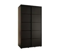 Skriňa Cannes 4 130 hĺbka 60 cm Čierna