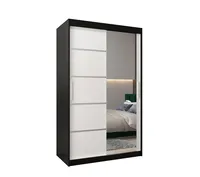 Skriňa s posuvnými dverami Verona 2 120 Biela Čierna