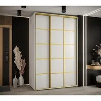 Skriňa s posuvnými dverami Davos 4 160 cm 60 cm hĺbky Biela