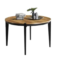 Rozkladací okrúhly stôl 120 cm Moreno Svetlohnedé drevo