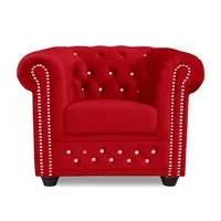 Kreslo Chesterfield York Blink Červený