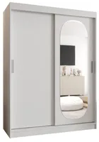 Skriňa s posuvnými dverami so zrkadlom Royal 150 cm Biela