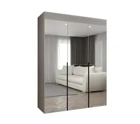 Skriňa Alicante 3 150 cm Sivá Čierna