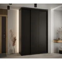 Skriňa s posuvnými dverami Davos 1 150 cm 45 cm hĺbky Čierna