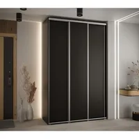 Skriňa s posuvnými dverami Davos 1 150 cm 45 cm hĺbky Čierna