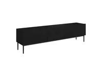 TV stolík Nicole 200 cm Čierna