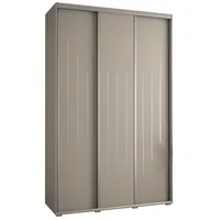 Skriňa s posuvnými dverami vysoká Dakota 8 150 hĺbka 45 cm výška 235,2 cm Sivá