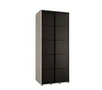 Skriňa Cannes 4 100 hĺbka 60 cm Biela Čierna