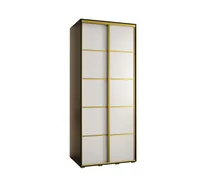 Skriňa Cannes 4 100 hĺbka 60 cm Biela Čierna