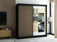 Posuvná skriňa Lamelo 2 200 cm Čierna