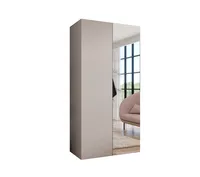 Skriňa Sandi 2 100 cm Sivá Čierna