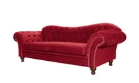 Trojmiestna pohovka Chesterfield Sheffield Červený