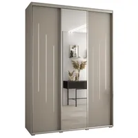 Skriňa s posuvnými dverami so zrkadlom Dakota 9 170 cm 60 cm hĺbky Sivá