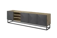 TV stolík Asha 200 s výklenkom na kovovom ráme