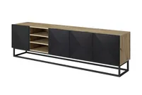 TV stolík Asha 200 s výklenkom na kovovom ráme