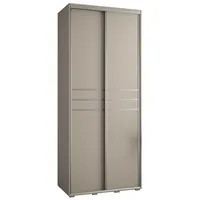 Skriňa s posuvnými dverami Dakota 10 110 cm 60 cm hĺbky Sivá