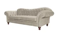 Trojmiestna pohovka Chesterfield Sheffield Sivá
