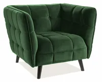 Kreslo Castello Velvet 1 Zelený