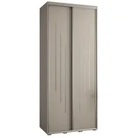 Posuvná skriňa vysoká Dakota 8 120 hĺbka 45 cm výška 235,2 cm Sivá