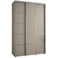 Skriňa s posuvnými dverami Dakota 4 150 cm 60 cm hĺbky Sivá