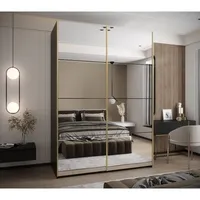 Skriňa s posuvnými dverami Lux 2 180 Čierna