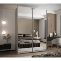Skriňa s posuvnými dverami Lux 2 180 Sivá