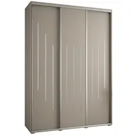 Posuvná skriňa vysoká Dakota 8 180 hĺbka 60 cm výška 235,2 cm Sivá