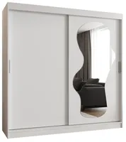 Šatní skříň s posuvnými dveřmi Ultra 200 cm Bílá