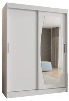 Skriňa s posuvnými dverami so zrkadlom Rossa 150 cm Biela