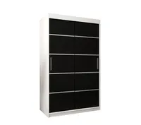 Skriňa s posuvnými dverami Verona 1 120 Biela Čierna
