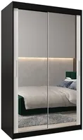 Skriňa s posuvnými dverami Tokyo 3 120 Biela Čierna