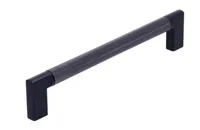 Úchytka N95 (128 mm) Čierna matná / čierny chróm lesklý