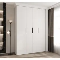 Skriňa Como 4 170 cm Biela Čierna