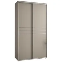 Skriňa s posuvnými dverami Dakota 10 140 cm 45 cm hĺbky Sivá