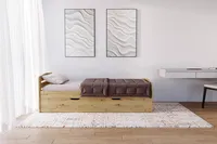Posteľ 80207 (90x200 cm) Svetlohnedé drevo