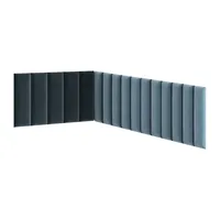 Súprava čalúnených panelov Quadratta 100x220x50 cm Zelený Modrá