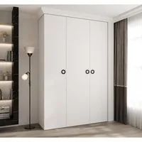 Skriňa Como 1 160 Biela Čierna