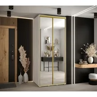 Posuvná skriňa Davos 2 100 cm 60 cm hĺbky Biela