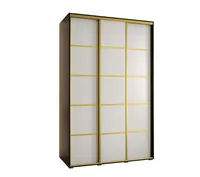 Skriňa Cannes 4 160 hĺbka 60 cm Biela Čierna