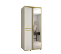 Skriňa s posuvnými dverami so zrkadlom Davos 11 110 cm 60 cm Biela