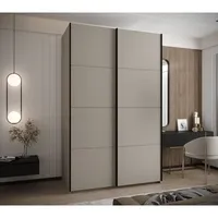 Skriňa s posuvnými dverami Lux 1 150 Sivá Čierna